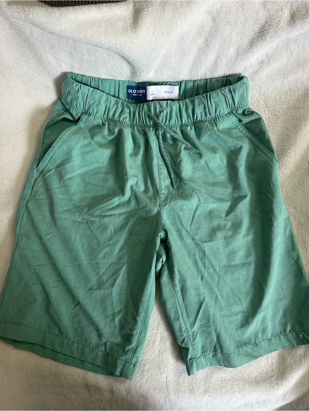 Old Navy Boy’s Green/Teal Drawstring Athletic Shorts
